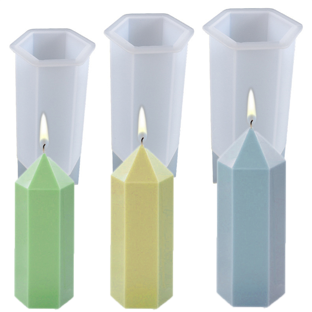 Soap Making Diy Kit - Silicone Coluna Hexagonal Moldes De Vela,